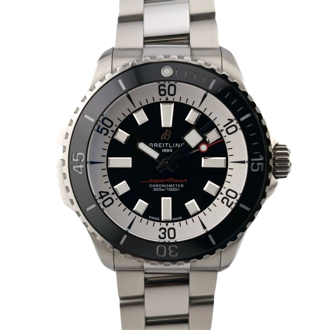 Breitling Orologi: Breitling Superocean Automatic 46 (Full set 08.2026) – Nuovo (secondo la descrizione) da Montreux venduto da CashPay_Montreux