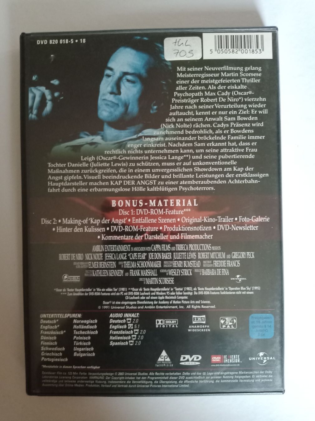 Alle DVDs: Kap der Angst DVD – Gebraucht aus Tann von Veebee6 1