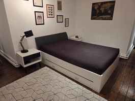 Bett mit Kopfteil 140x200 cm