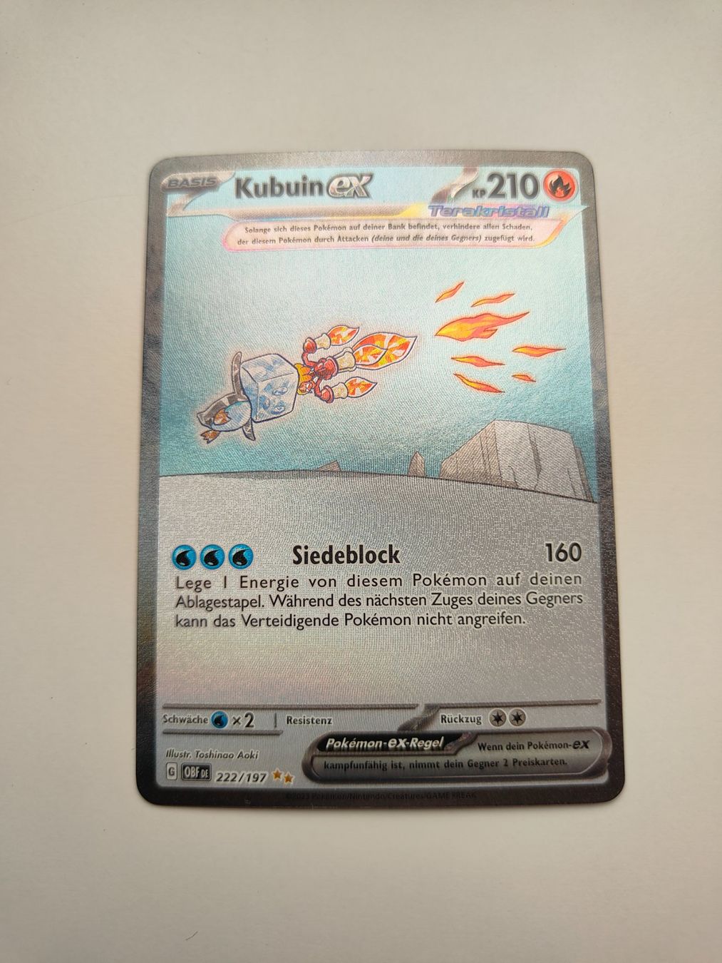 Pokémon Sammelbilder & Trading cards: Pokemon Kubuin EX Full Illustration Art Selten Eiscue – Gebraucht aus Thalwil von FigurenFreunde