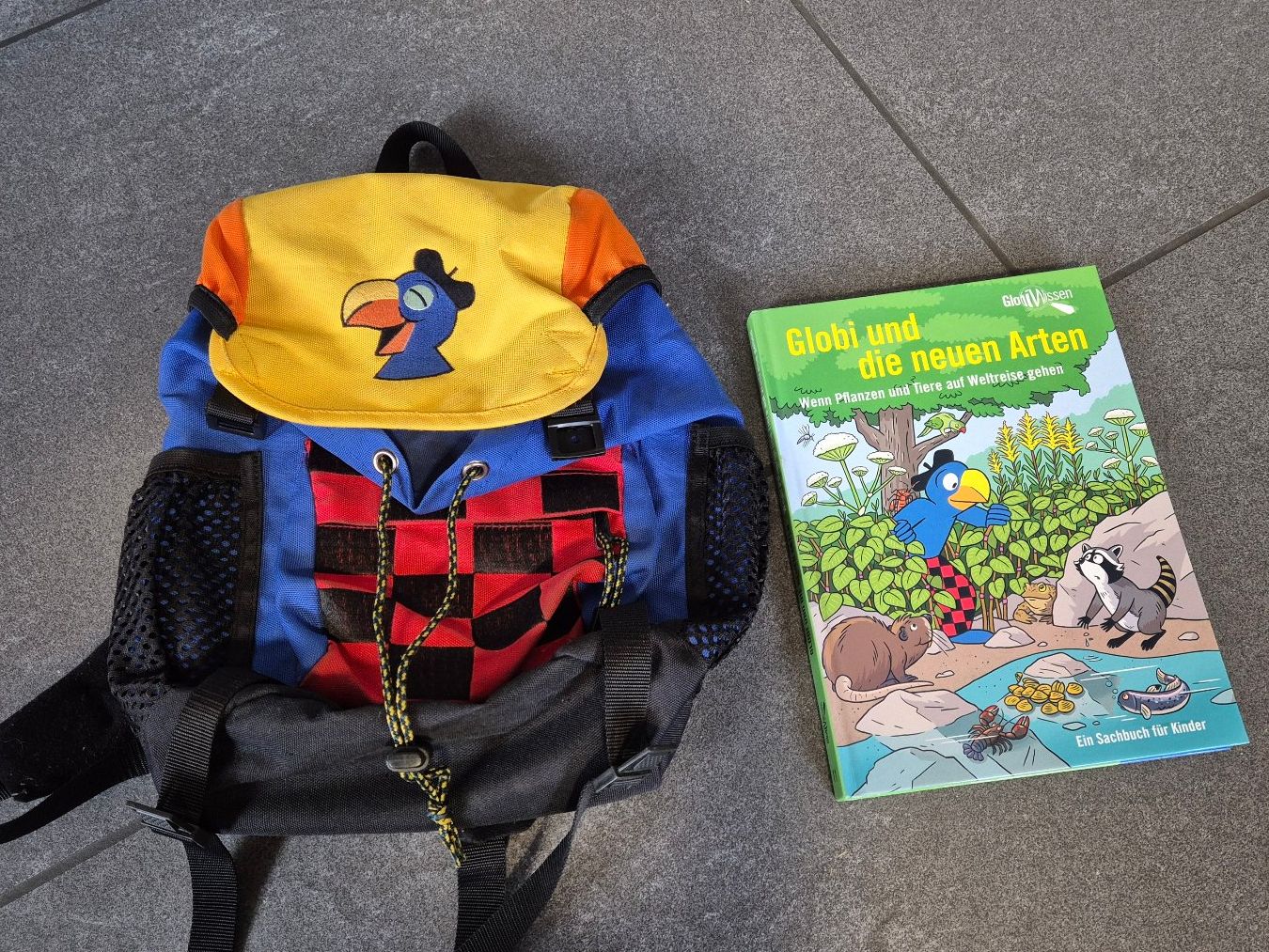 Kindertaschen: Globi Kinderrucksack & Wissensbuch – Gebraucht aus Wasen im Emmental von asstaehli