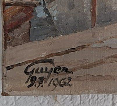 Gemälde: Gemälde von Walter Guyer – Gebraucht aus Schindellegi von Etzelkulm 1