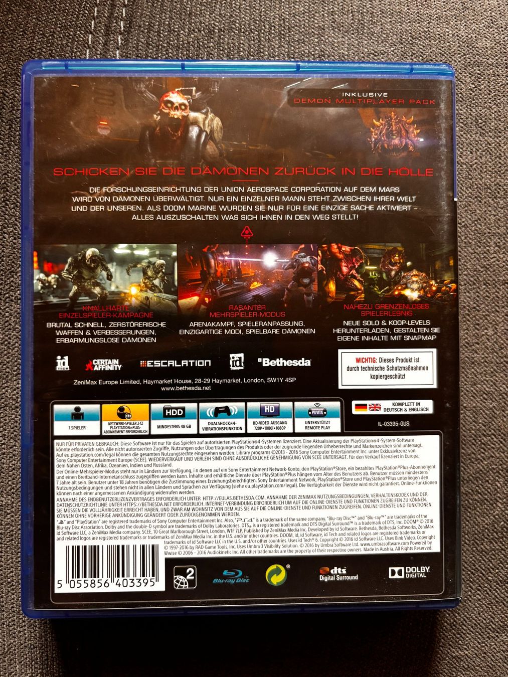 Spiele: PS4 Spiel Doom – Neu (gemäss Beschreibung) aus St. Niklaus VS von np8_lsg2 2