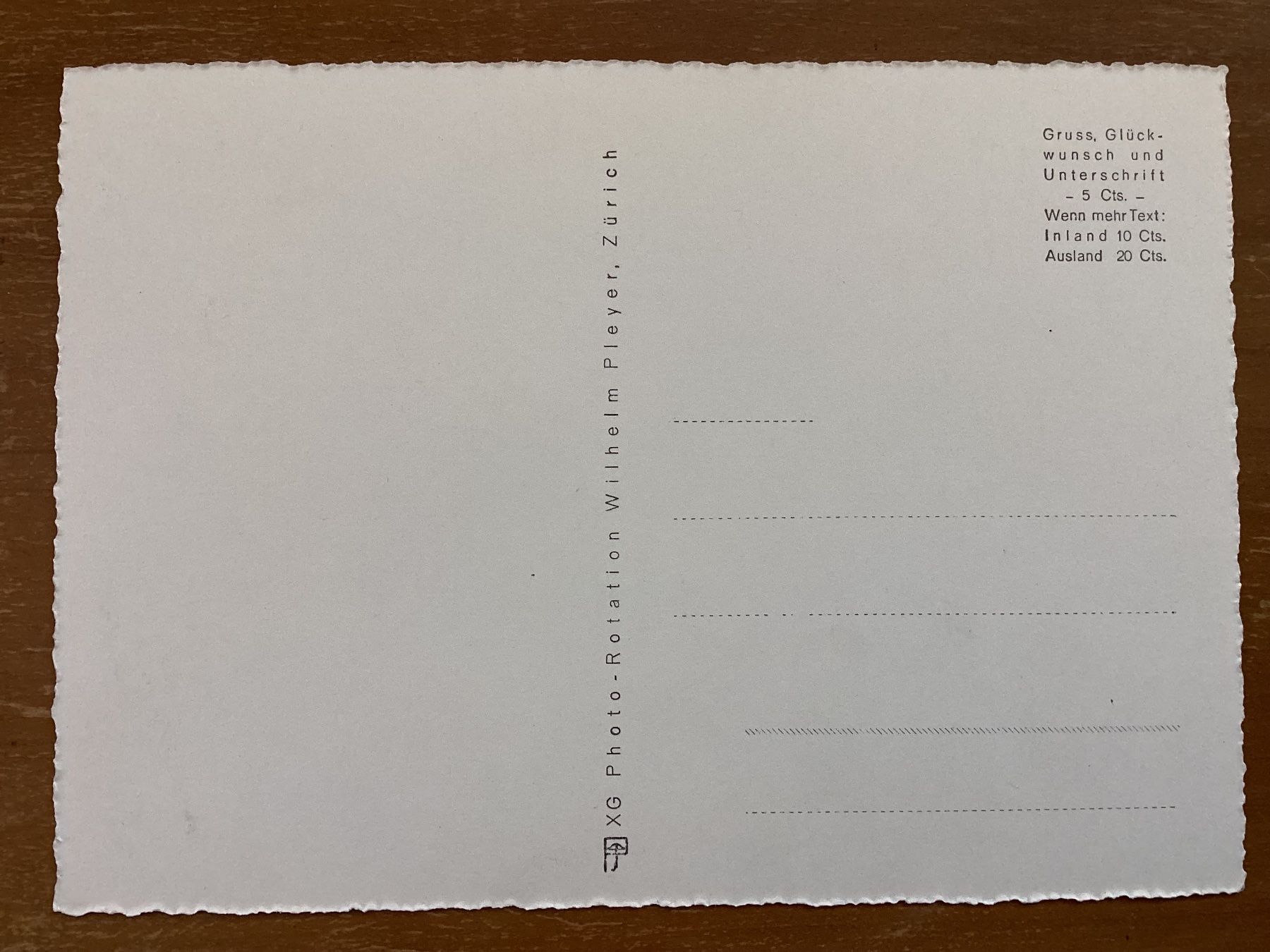 Cartoline postali: AK Zürich Rechberg – Usato da Zürich venduto da Tolima194 1