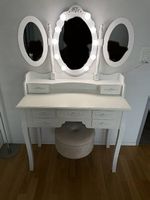Schminktisch mit Hocker & integrierter Beleuchtung