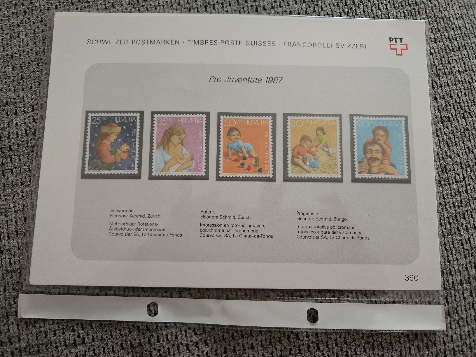 Tutti i francobolli: Schweizer Postmarken Helvetia Pro Juventute 1987 – Nuovo e nell'imballaggio originale da Chur venduto da Kohla1980 2
