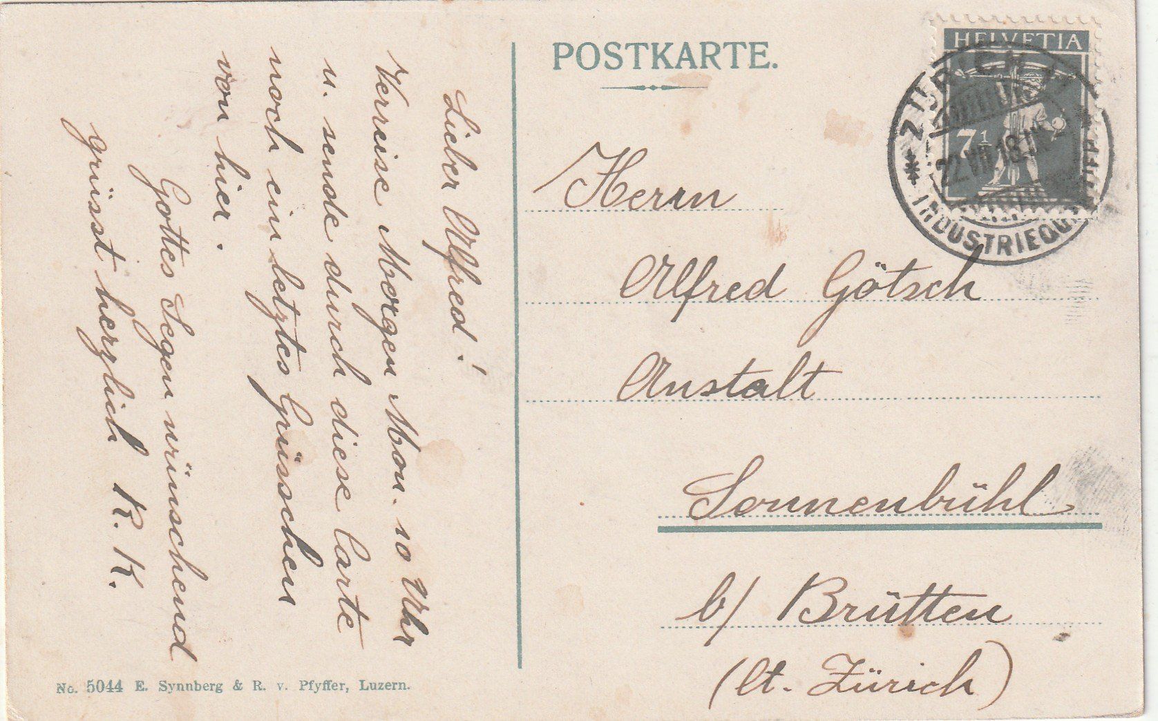 Cartes postales: Abendstimmung am Zürichsee – D'occasion à Lumbrein par made02 1