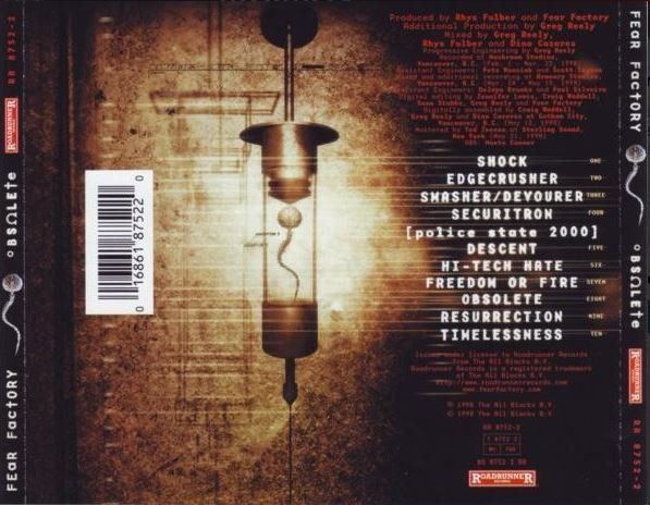 CD: Fear factory - Obsolete – Usato da St-Cergue venduto da VeganWarrior 1