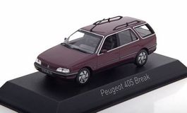 Peugeot 405 Break Phase I 1987-1993 dunkelrot met. / schwarz