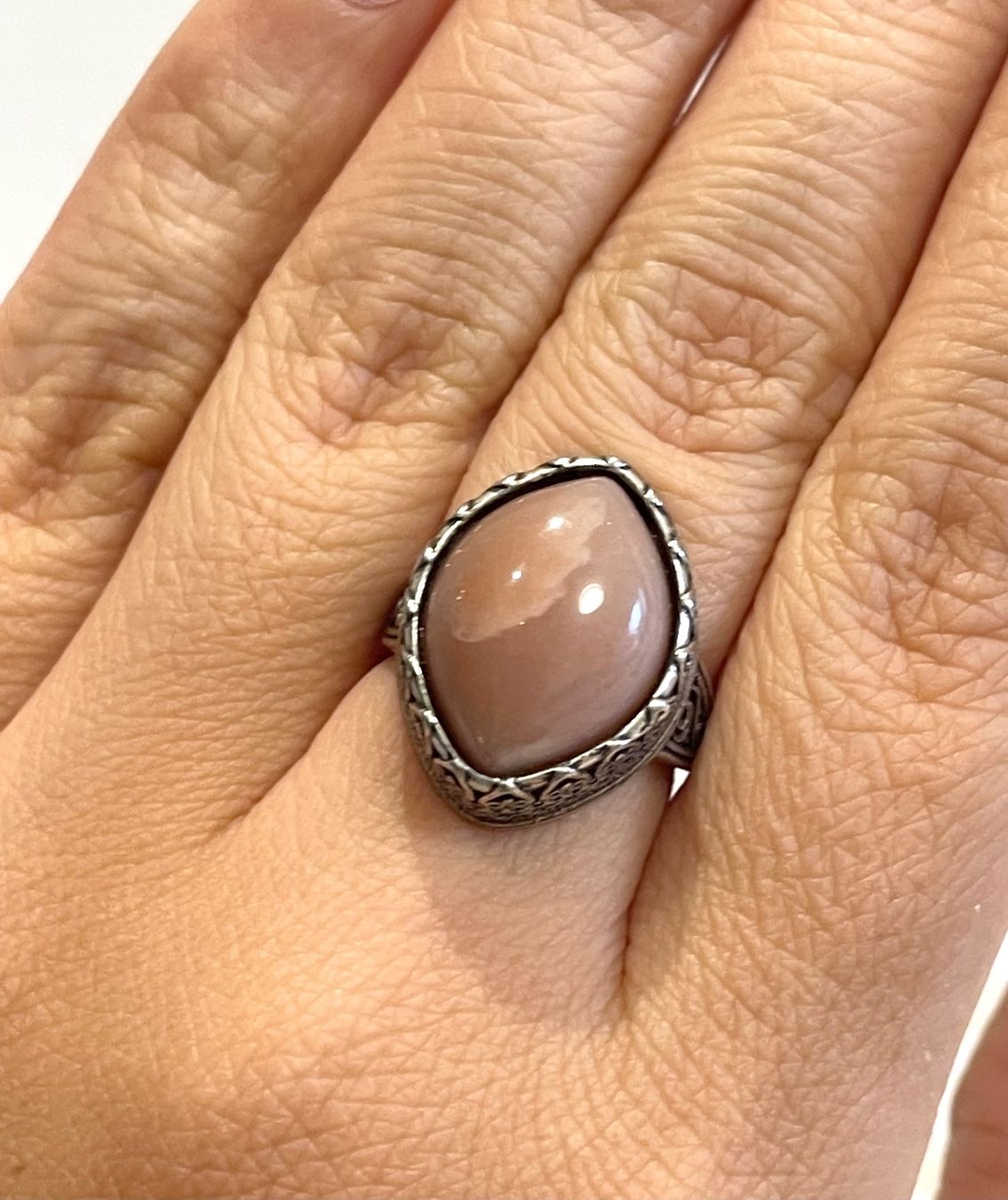 Bagues: Orange Mondstein Vintage-Ring – Neuf avec emballage d'origine à Schiers par sisikristall