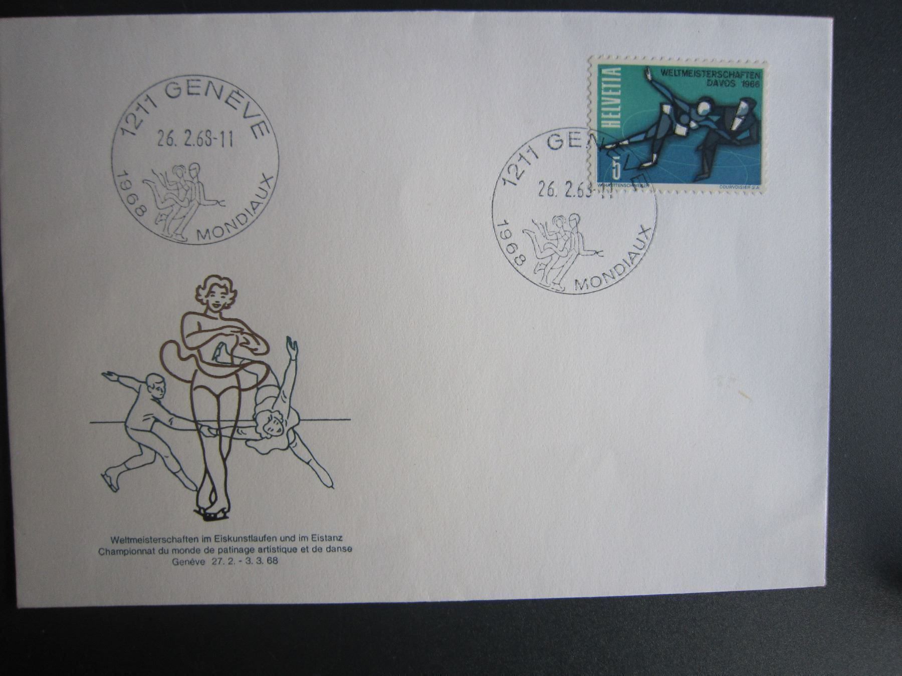 Alle Briefmarken: DEUX FDC SPECIAUX 1968 et 1970 – Gebraucht aus Grand-Lancy von Jc42 1