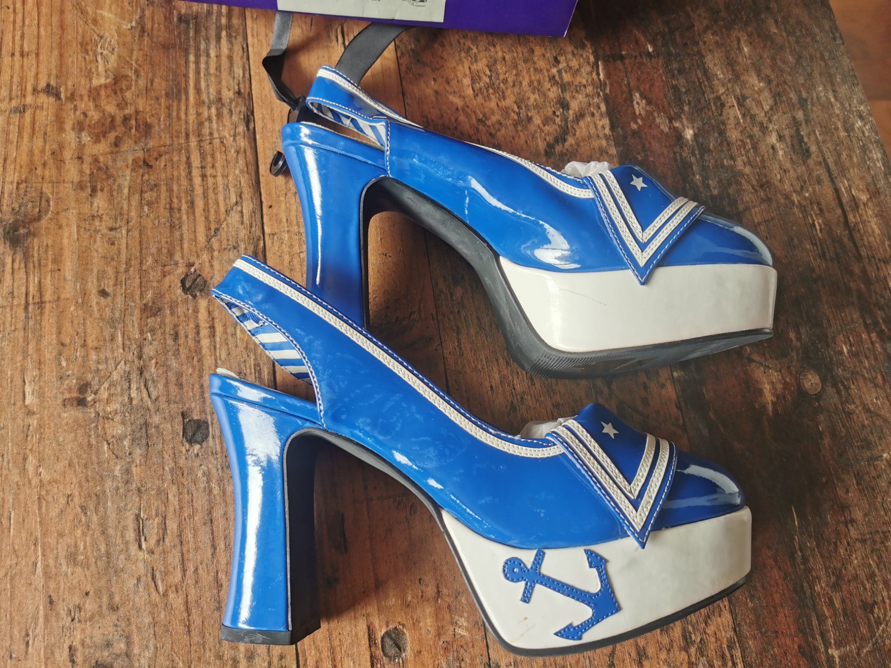 Scarpe da donna: Sailor Pumps Pin Up, Rockabilly 38.5 – Nuovo e nell'imballaggio originale da Fischbach-Göslikon venduto da PitBullDoll