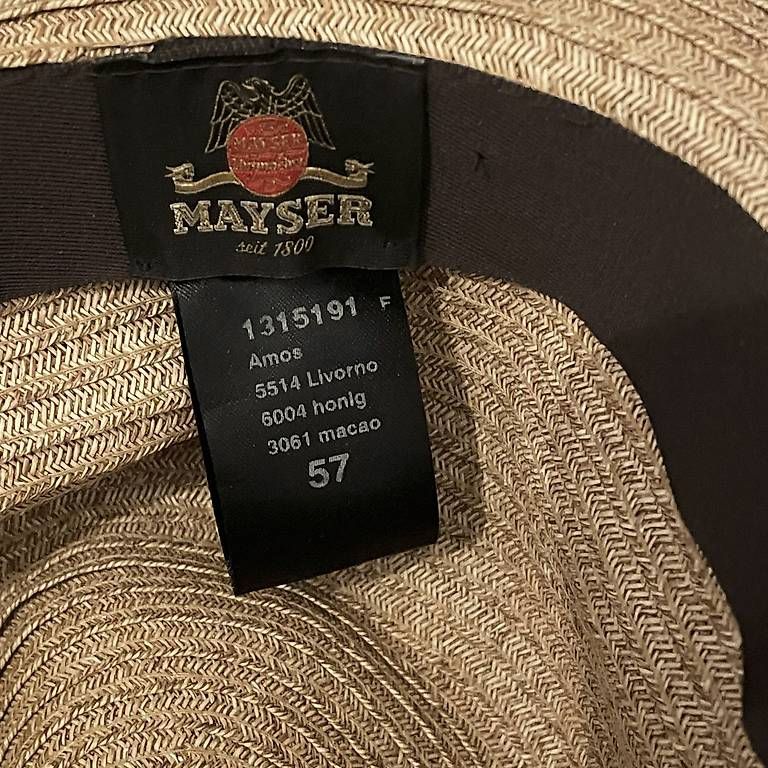 Hüte, Mützen & Caps: Mayser straw hat, size 57 – Gebraucht aus Zürich von deflipper 3