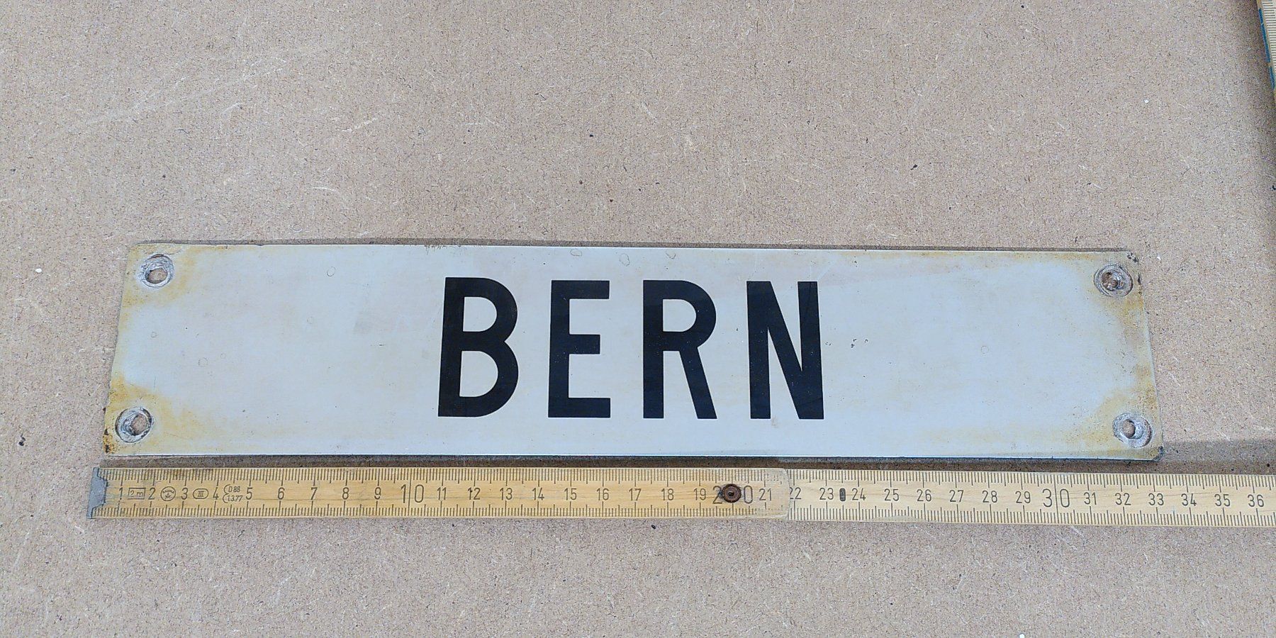 SBB/CFF/FFS Schilder: Depotschild SBB "Bern" – Gebraucht aus Büsserach von ModellbahnDepot 1
