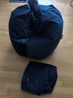 Sitzsack dunkelblau inkl. Fusshocker guter Zustand