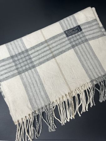 Écharpe Burberry authentique blanche carreaux 