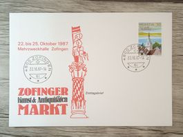 TR51 Enveloppe + Timbre Suisse 1987