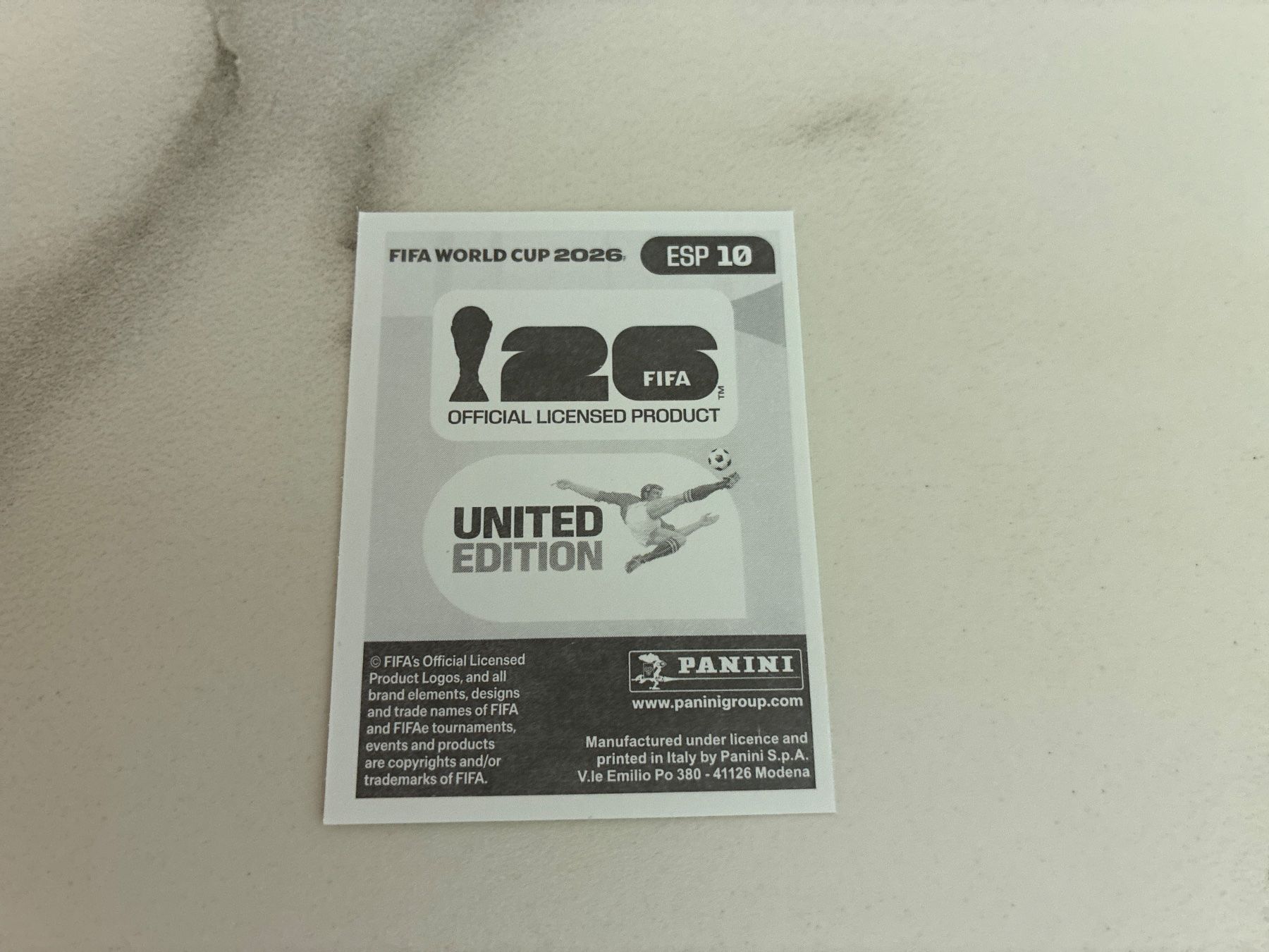 Panini Carte collezionabili: Panini WM 2026 Mexiko Sticker - ESP10 – Nuovo (secondo la descrizione) da Basel venduto da yac_h5js 1