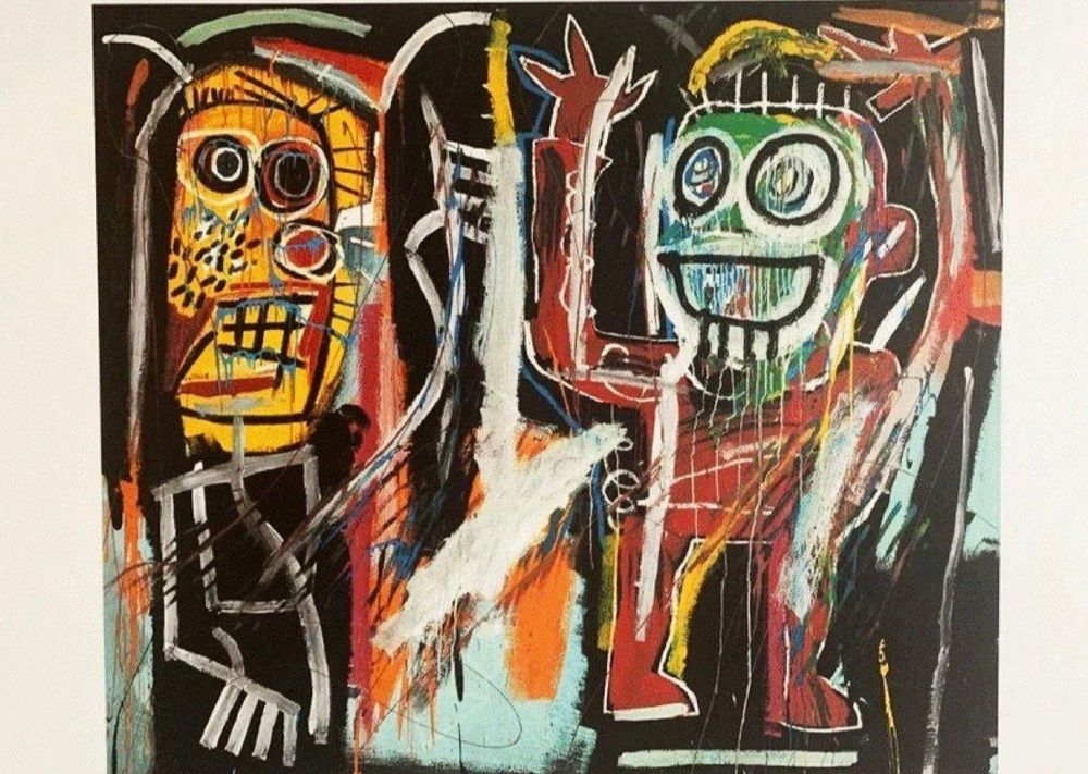 jean-michel-basquiat-ohne-titel-offset-lithographie-gebraucht-in