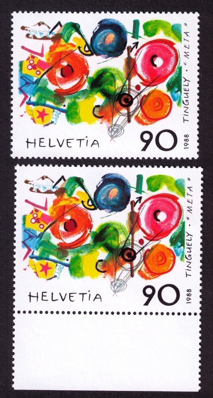 Tutti i francobolli: 1988_769_Tinguely_Abart "DRUCKVERSCHIEBUNG" ! ** – Nuovo (secondo la descrizione) da Marthalen venduto da Ch_quality 7