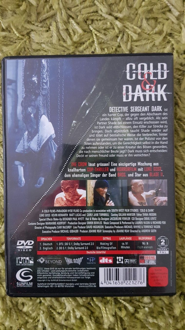 Tous les DVDs: Cold & Dark  – D'occasion à Dornach par Letizia1987 1