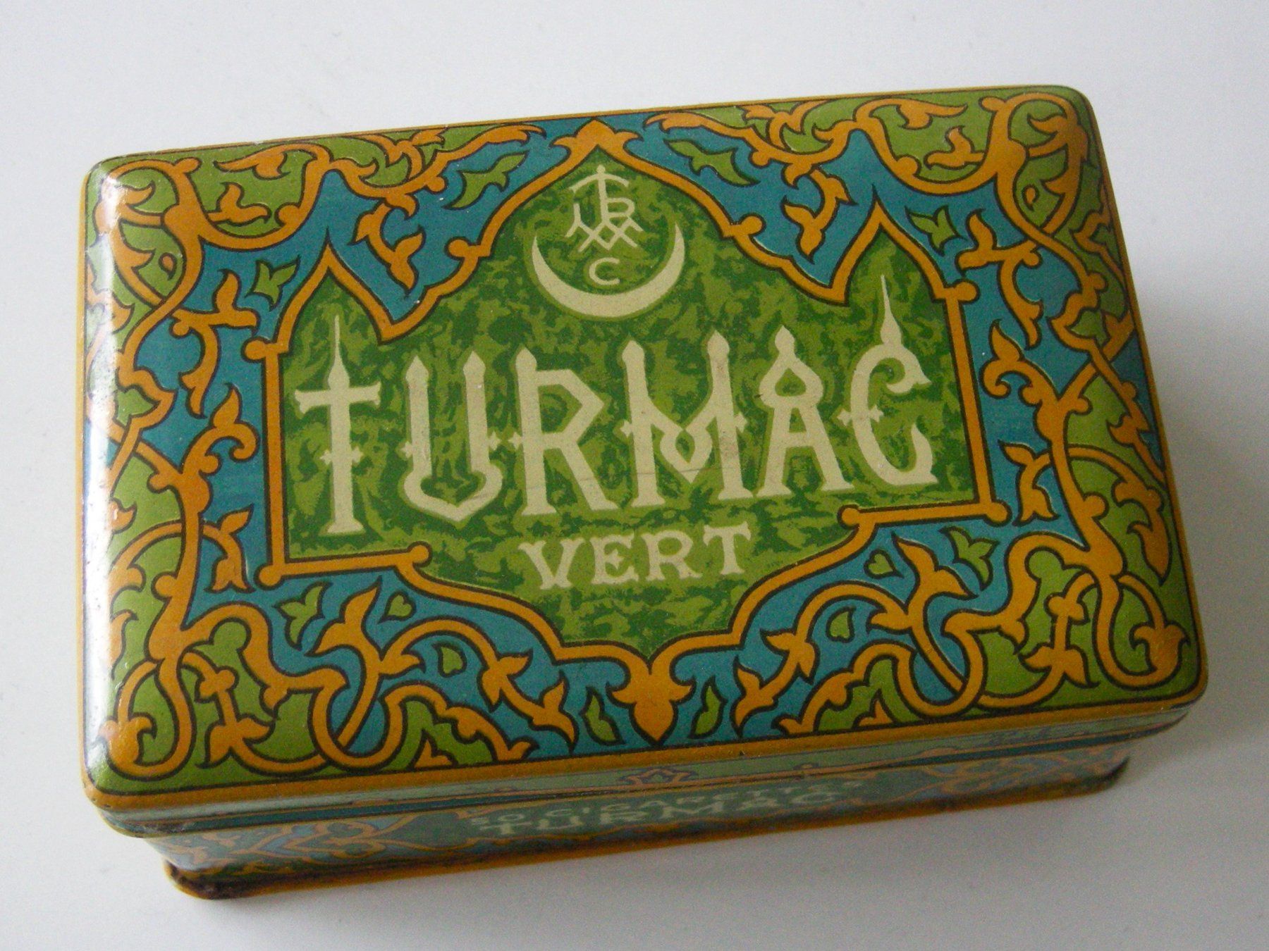 Barattoli: antike seltene Blechdose Turmac Vert 50 Cigarettes – Usato da Luzern venduto da chf_zvb8 1