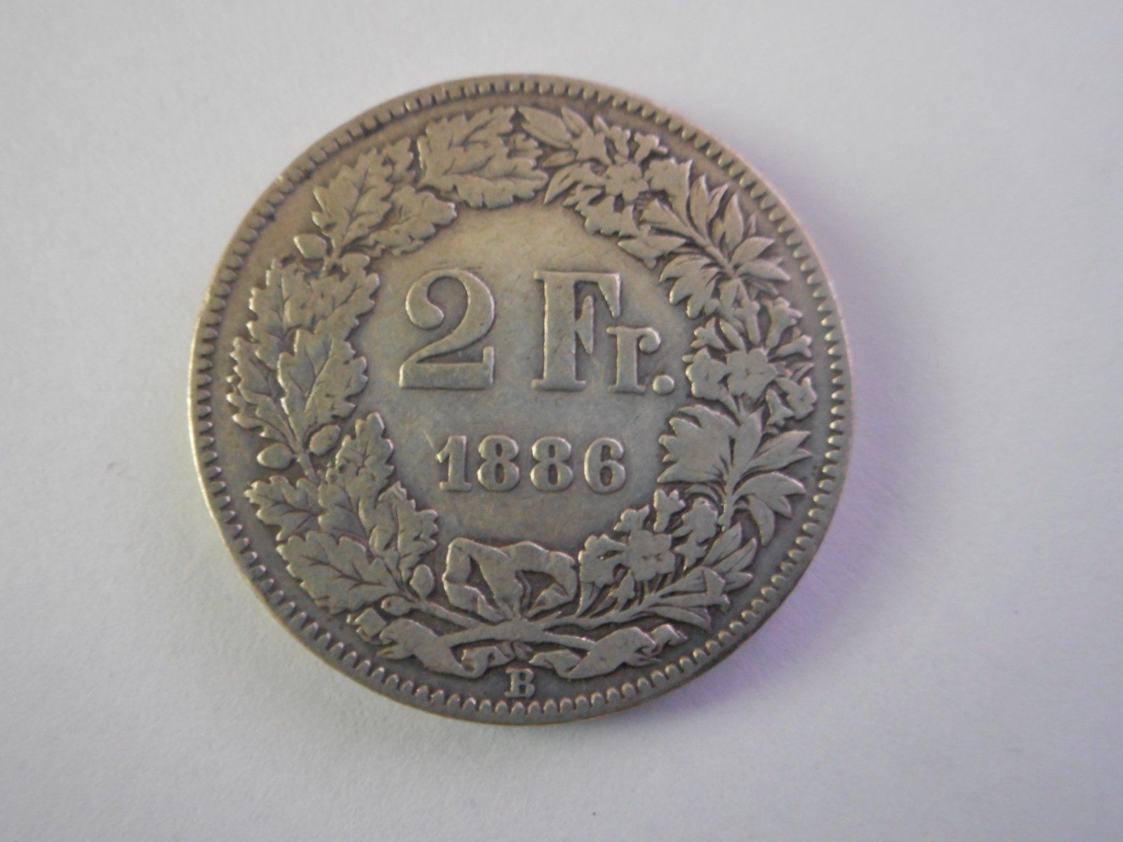 Toutes les monnaies: 2 Fr. 1886 silber  uralt – D'occasion à Kriegstetten par pizlad2010 1