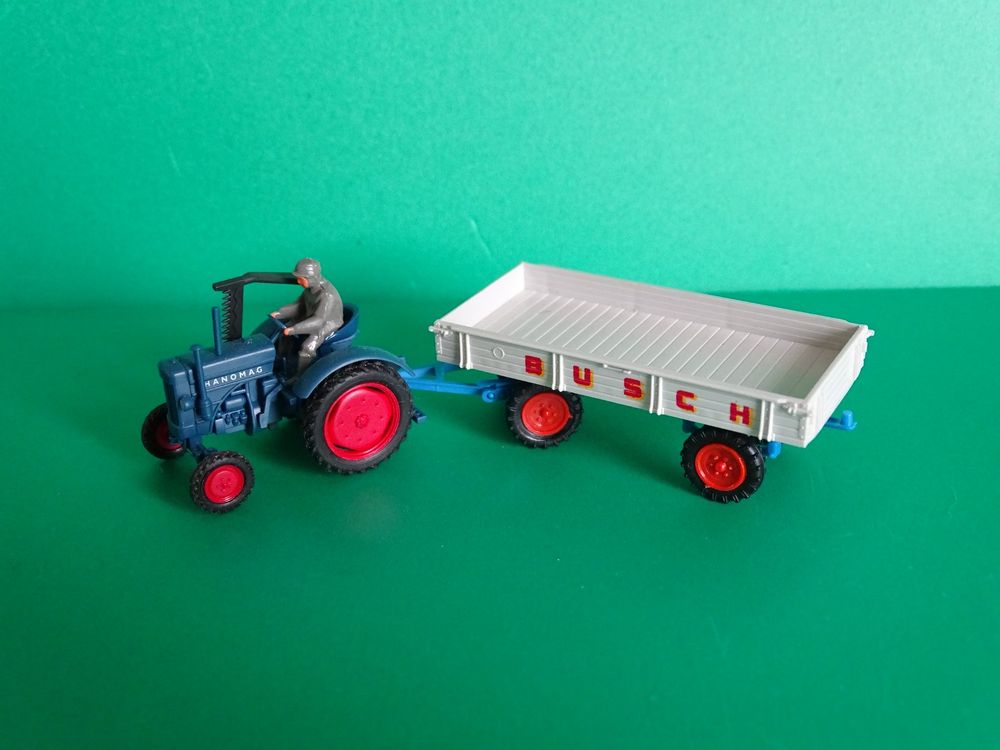 FALLER 161536 - Traktor MF Mit Anhänger: Wiking Modell Für Modelleisenbahn-Epoche V