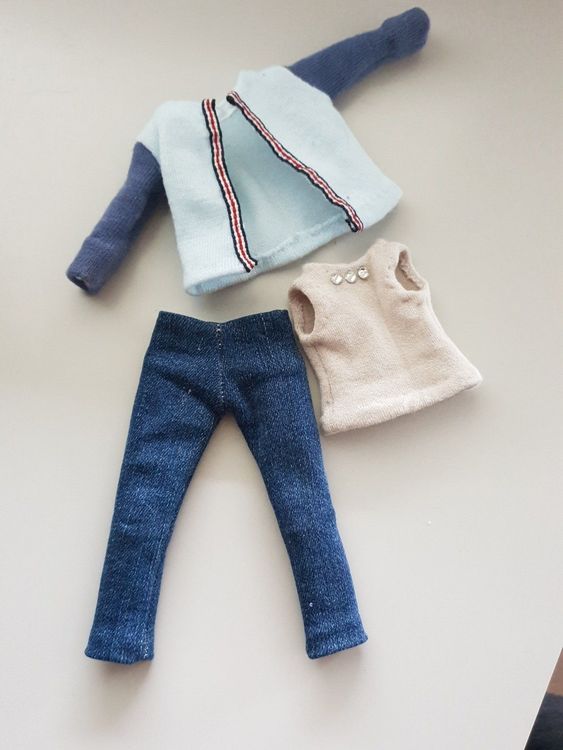 Puppenkleidung Set Für 17cm Puppen - Komplettoutfit Mit Tasche