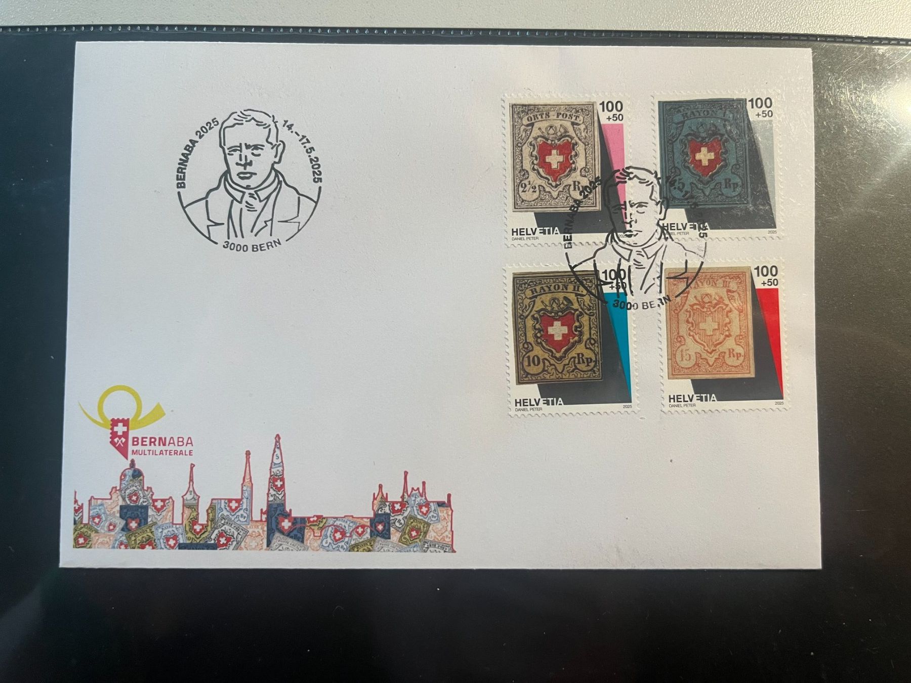Alle Briefmarken: «BERNABA 2025», FDC mit ET Sonderstempel – Neu und originalverpackt aus Arch von Noah819