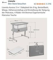 Lionelo Aurora Beistellbett, Wiege, Stubenwagen