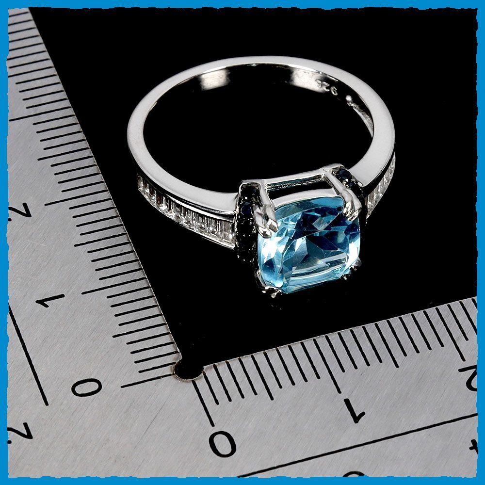 Anelli: ♛ BLAU TOPAS 925 Silberring – Nuovo e nell'imballaggio originale da Oberglatt ZH venduto da Hot-Spot 2