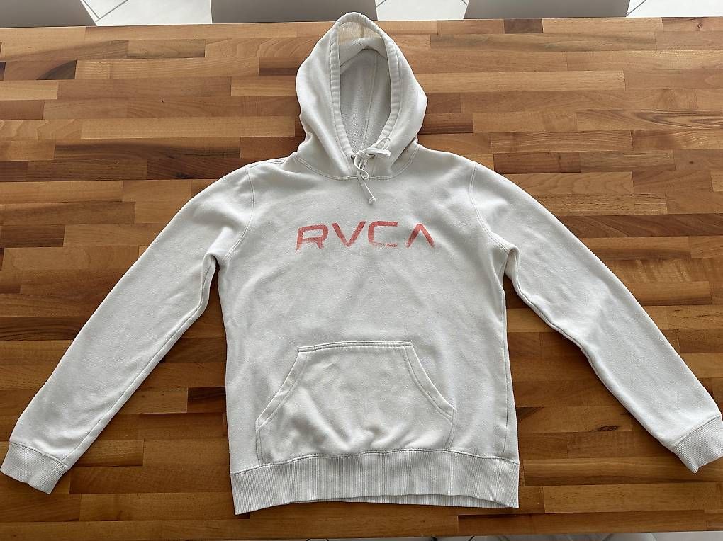 Pullover & Sweatshirts: RVCA Hoodie weiss | M – Gebraucht aus Zürich von domeldidom