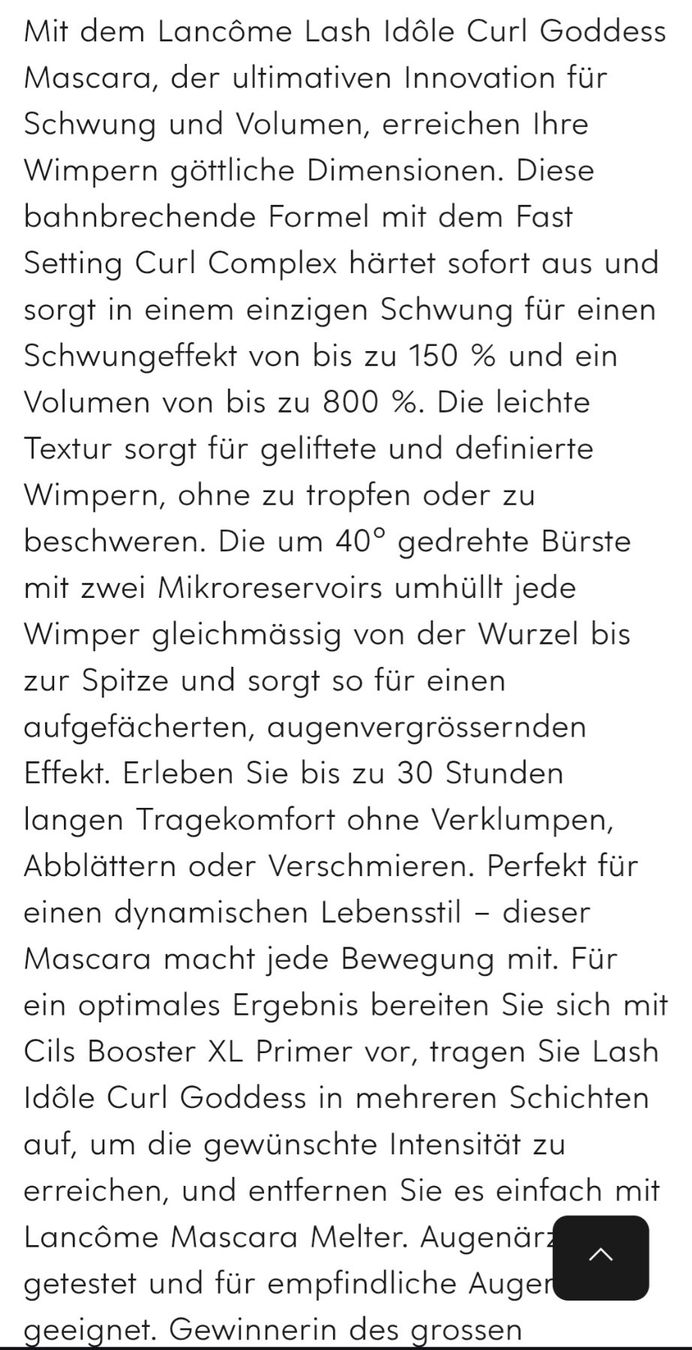 Lancôme Make-up: LANCOME LASH IDOLE CURL GODESS MASCARA – Nuovo (secondo la descrizione) da Niederhelfenschwil venduto da usa001 2
