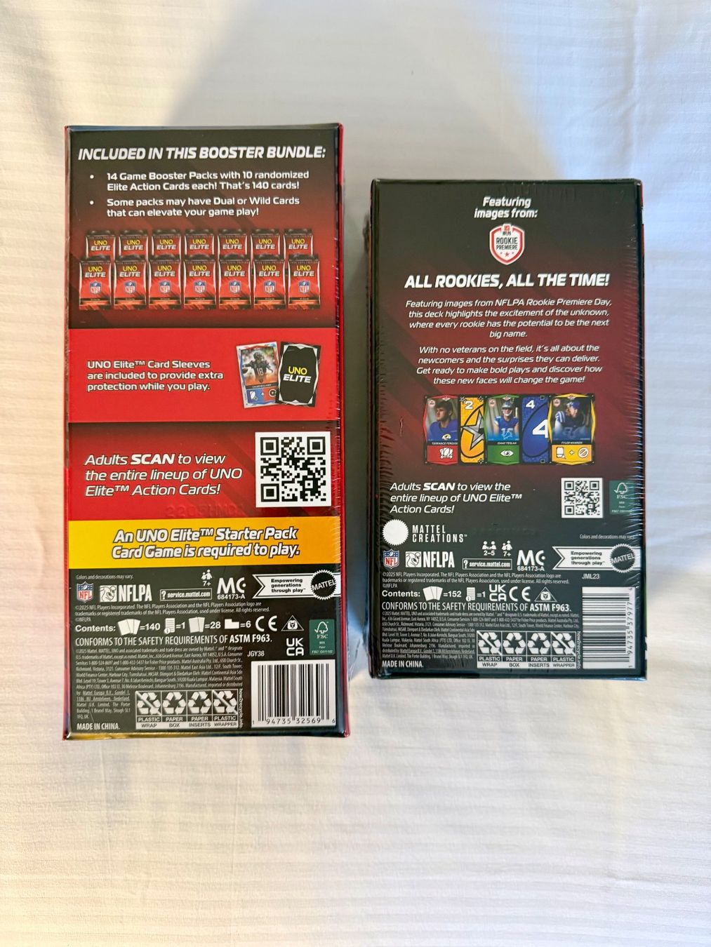 Mattel Spiele: NFL UNO Elite Starter Pack und Booster Bundle 2025 – Neu und originalverpackt aus Oberembrach von theZaz 1