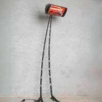 3x Heliosa Heizstrahler Designer Star Progetti Italien Rar!!