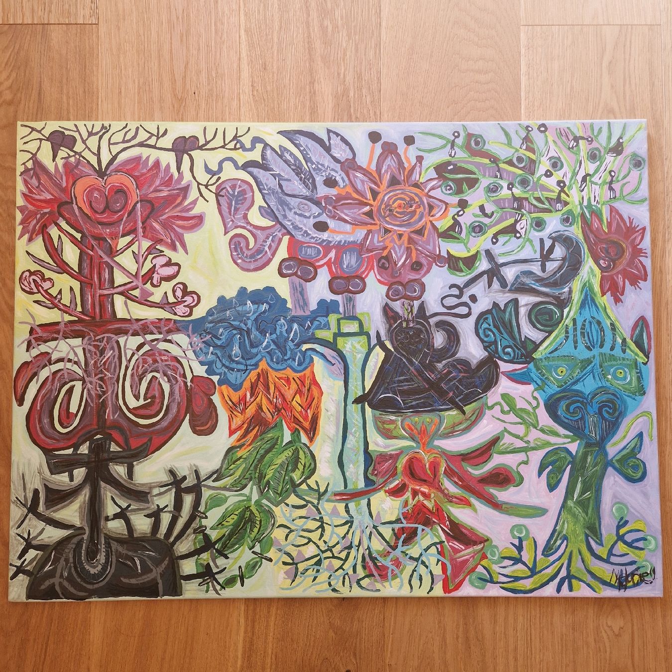 Dipinti: Acrylbild,  Original,  " Leben und Tod"  – Nuovo (secondo la descrizione) da Kaltacker venduto da ume_9qsb