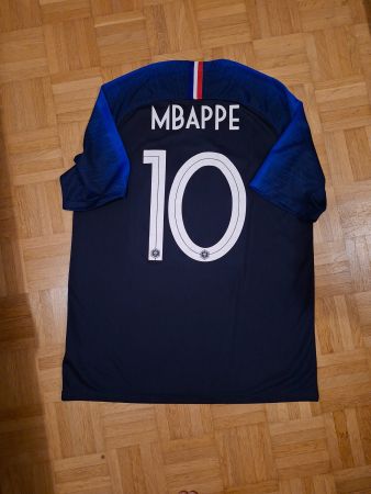 Frankreich Trikot WM 2018 #10 Mbappe in Grösse L