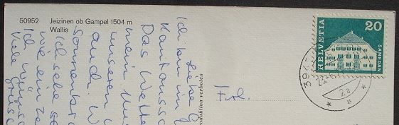 Cartoline postali: JEIZINEN ob GAMPEL – Usato da Jona venduto da philajona 1