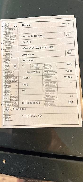 Autos: Golf GTi 16v  – D'occasion à Commugny par ARRAN73 4