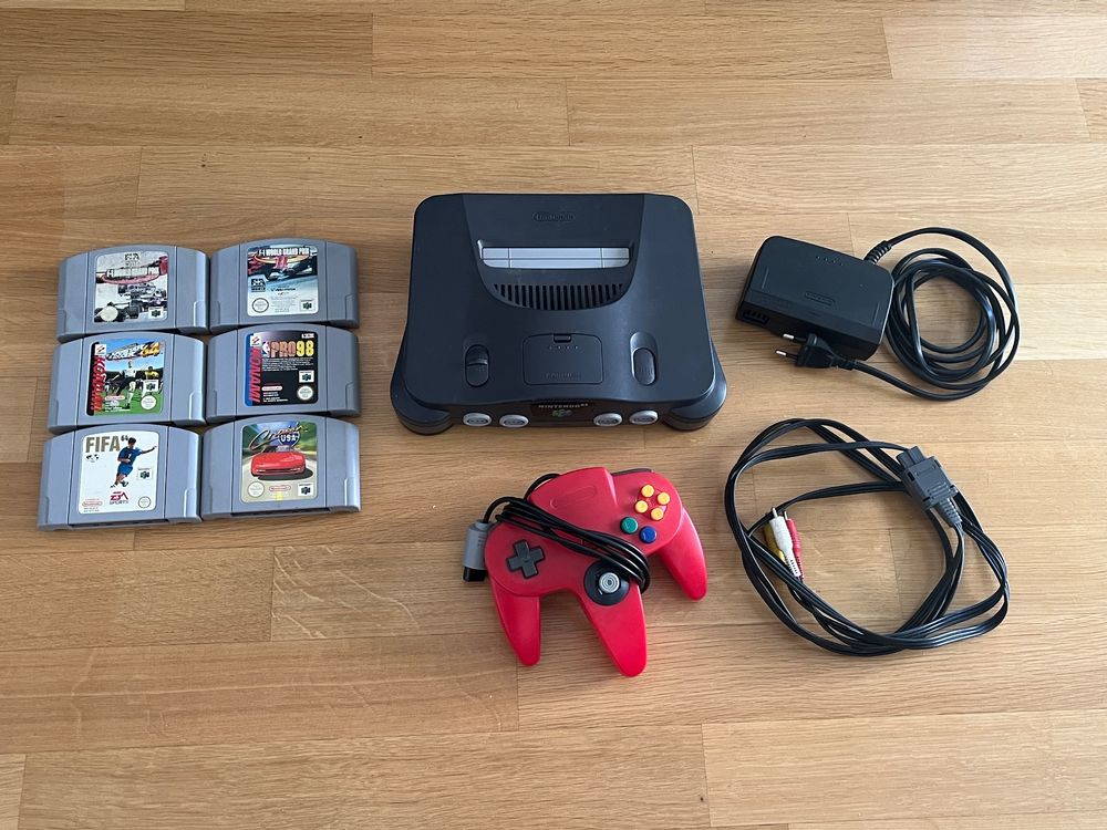 Nintendo 64 Konsole + 6 Spiele 1