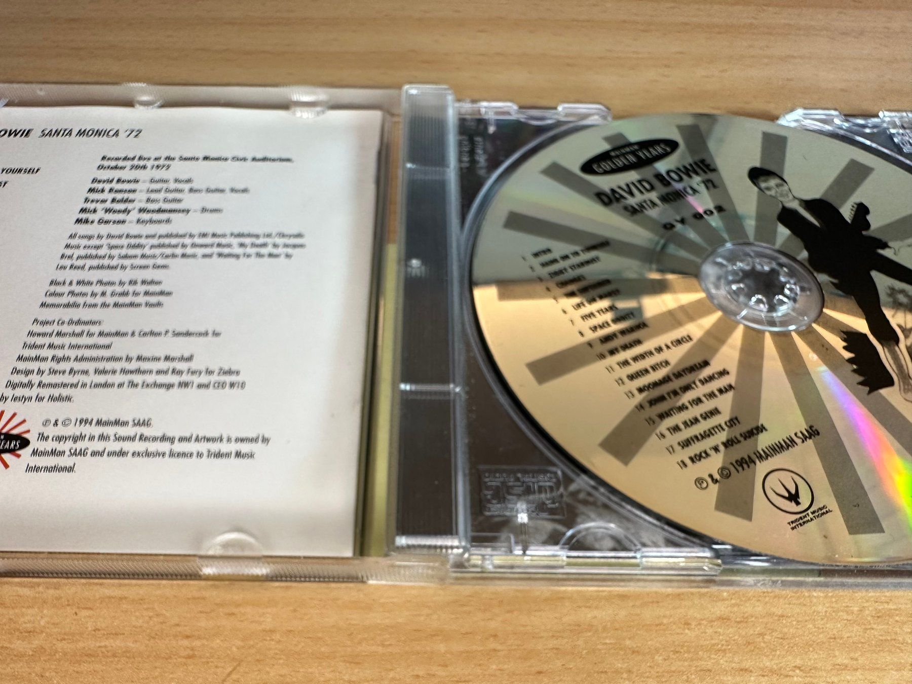 CD: David Bowie – Santa Monica '72 – Usato da Rikon im Tösstal venduto da Alpenmutz 2