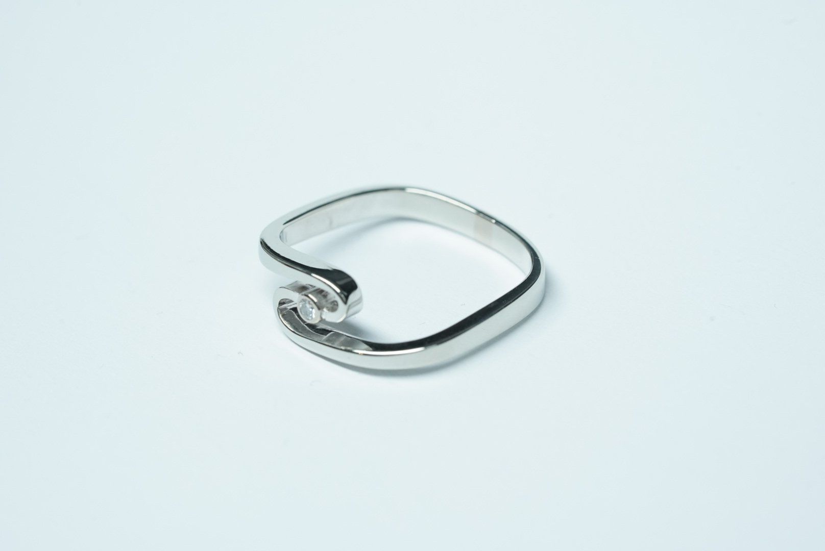 Anelli: Fingerring 18k Weissgold mit Diamant – Usato da Bülach venduto da Re-Jewelled 1