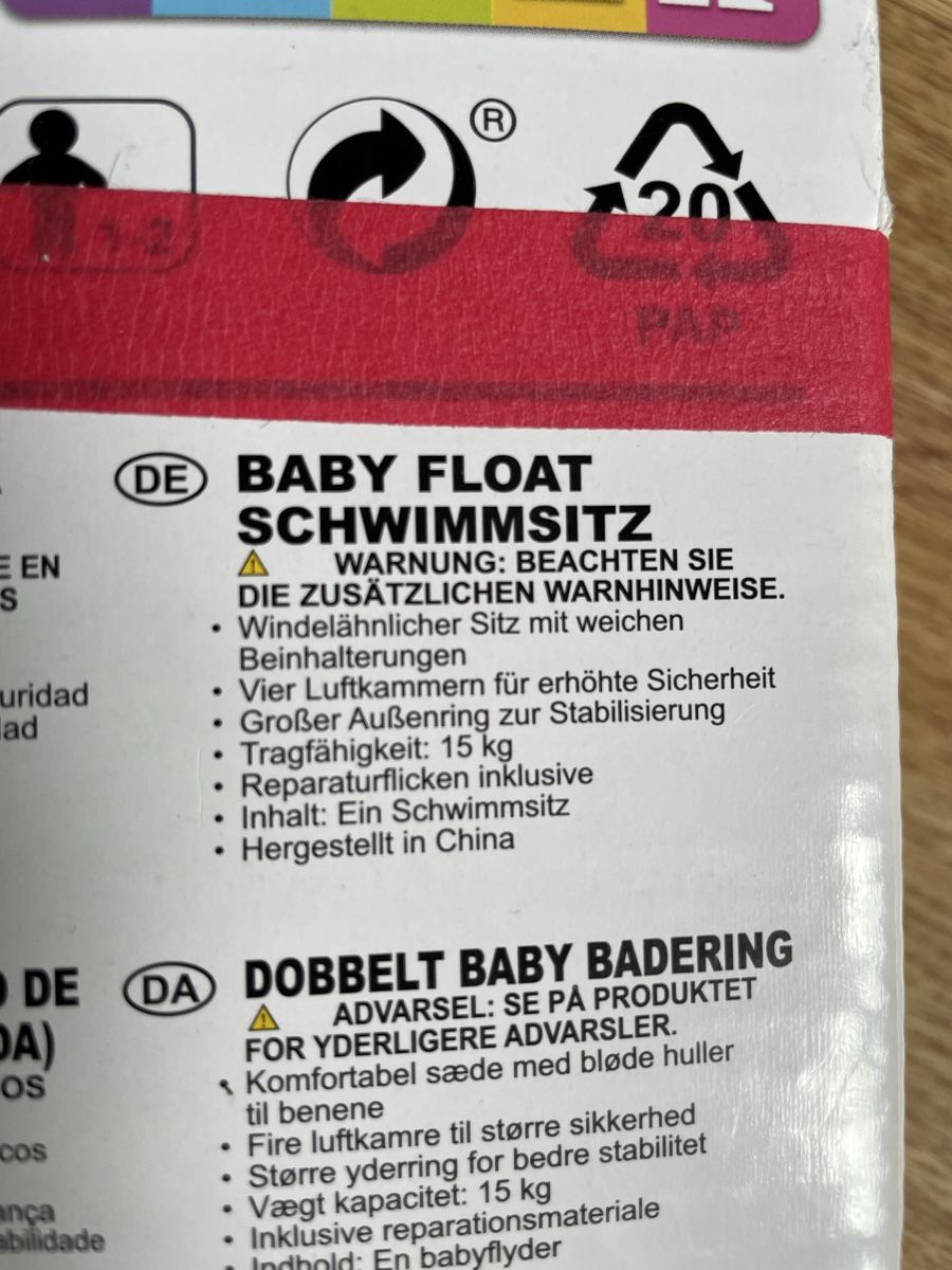 Schwimmringe: BABY FLOAT SCHWIMMSITZ (bis 15 kg) – Neu (gemäss Beschreibung) aus Mollis von Natalkakotalka 3