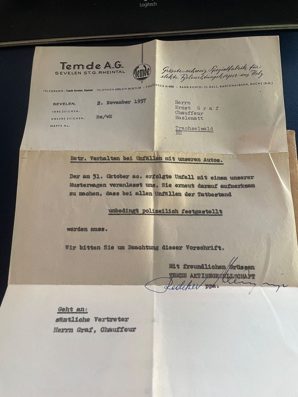 Documenti: Schweizer Armee Dokumente 1957 Stellungsbefehl – Usato da Volketswil venduto da rubin74 1