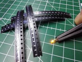 LED SMD 0603, gelb 100Stk