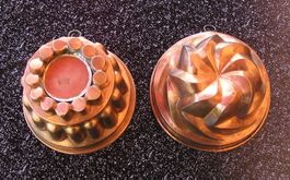 2 ANTIKE BACKFORMEN KUPFER