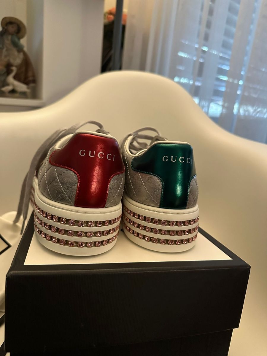 Gucci Scarpe da donna: Gucci Ace Sneaker Kristall Gr. 38,5 – Nuovo (secondo la descrizione) da Binningen venduto da Yuliya15 2