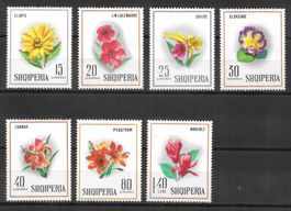 Albanien Serie 1277 - 1283 Blumen ** 10.5.1968