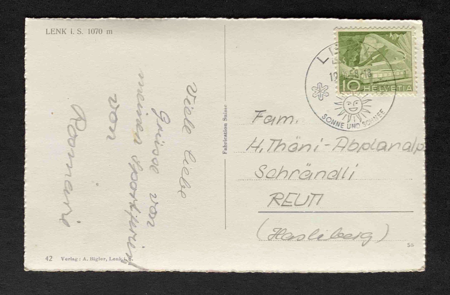 Cartoline postali: AK Lenk i S – Usato da Goldau venduto da artelier1 1